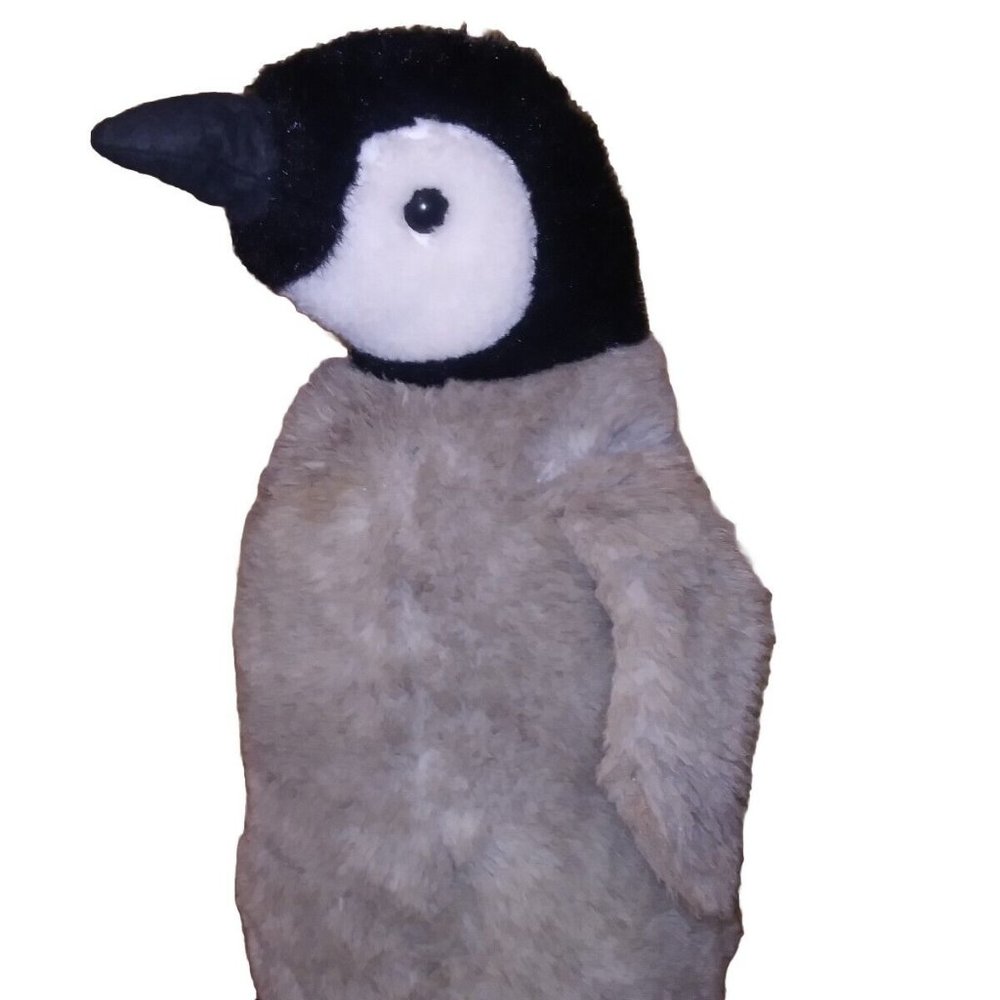 VTG Douglas Cuddle Toy Emperor Penguin Realistic Grey Stuffed Plush 1985 Rare